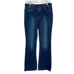Calvin Klein Bootcut Blue Jeans Women Size 4 Mid Rise 29 x 30 Stretch Denim